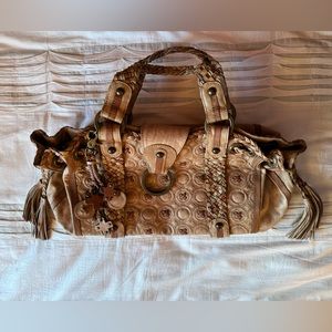 Isabella Fiore Leather Hand Stitched Bag